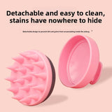 Darrahopens Health & Beauty > Massage & Relaxation > Massagers 5-Pcs Yellow Soft Scalp Massager Shampoo Brush with Detachable Bristles Handheld Hair Scrubber for Deep Cleaning and Head Massage