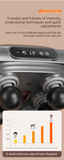 Darrahopens Health & Beauty > Massage & Relaxation > Massagers 6-Head Deep Tissue Percussion Massager - Cordless Electric Muscle Gun with Red Light Therapy - 9 Speed Dual Handle Body Relaxer for Back & Legs - Starry Grey