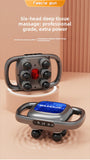 Darrahopens Health & Beauty > Massage & Relaxation > Massagers 6-Head Deep Tissue Percussion Massager - Cordless Electric Muscle Gun with Red Light Therapy - 9 Speed Dual Handle Body Relaxer for Back & Legs - Starry Grey