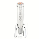 Darrahopens Health & Beauty > Massage & Relaxation > Massagers 6-in-1 Beauty Device with Hot & Cold Therapy, Red/Blue Light, 3 Intensity Levels & Magnetic Dock. Deep cleansing & firming for daily skincare./WHITE In Australia - Darrahopens