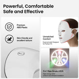 Darrahopens Health & Beauty > Massage & Relaxation > Massagers 7-Color Facial Light Mask for Home Skincare – Rechargeable LED Beauty Device with 270 LEDs, One-Touch Control & Auto-Timer (Black with Gold Trim)   | Other Colors Available in Store