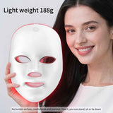 Darrahopens Health & Beauty > Massage & Relaxation > Massagers 7-Color LED Light Therapy Facial Mask for Skin Rejuvenation