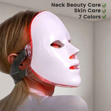 Darrahopens Health & Beauty > Massage & Relaxation > Massagers 7-Color LED Light Therapy Facial Mask for Skin Rejuvenation