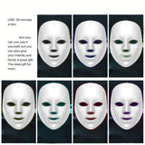Darrahopens Health & Beauty > Massage & Relaxation > Massagers 7-Color LED Light Therapy Facial Mask for Skin Rejuvenation