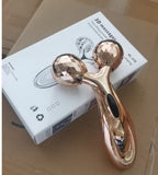 Darrahopens Health & Beauty > Massage & Relaxation > Massagers Aureate 3D Face Roller Massager V-Shaped Lifting Tool - Double Ball Facial Massage Device for Skin Tightening Wrinkle Reduction Jawline Contouring Beauty Care