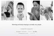 Darrahopens Health & Beauty > Massage & Relaxation > Massagers Aureate 3D Face Roller Massager V-Shaped Lifting Tool - Double Ball Facial Massage Device for Skin Tightening Wrinkle Reduction Jawline Contouring Beauty Care