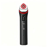 Darrahopens Health & Beauty > Massage & Relaxation > Massagers Beauty Device: Red and Blue Light, Home Use, Portable, Vibrating, Multi-Functional, with Voice Guidance, 5-Color Light Therapy, Eye Massage, Eye Care Device/"Upgrade" black beauty introducer