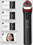 Darrahopens Health & Beauty > Massage & Relaxation > Massagers Beauty Device: Red and Blue Light, Home Use, Portable, Vibrating, Multi-Functional, with Voice Guidance, 5-Color Light Therapy, Eye Massage, Eye Care Device/"Upgrade" black beauty introducer