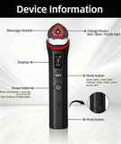 Beauty Device: Red and Blue Light, Home Use, Portable, Vibrating, Multi-Functional, with Voice Guidance, 5-Color Light Therapy, Eye Massage, Eye Care Device/"Upgrade" pink beauty introducer