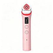 Darrahopens Health & Beauty > Massage & Relaxation > Massagers Beauty Device: Red and Blue Light, Home Use, Portable, Vibrating, Multi-Functional, with Voice Guidance, 5-Color Light Therapy, Eye Massage, Eye Care Device/"Upgrade" pink beauty introducer