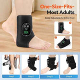 Darrahopens Health & Beauty > Massage & Relaxation > Massagers Black Cordless Ankle Heating Pad, Foot and Ankle Massager with Heat Foot Renew Triple