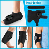 Darrahopens Health & Beauty > Massage & Relaxation > Massagers Black Cordless Ankle Heating Pad, Foot and Ankle Massager with Heat Foot Renew Triple