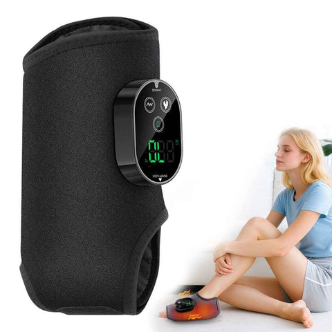 Darrahopens Health & Beauty > Massage & Relaxation > Massagers Black Cordless Ankle Heating Pad, Foot and Ankle Massager with Heat Foot Renew Triple