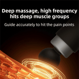 Darrahopens Health & Beauty > Massage & Relaxation > Massagers Black Gold Mini Hot Cold Massage Gun with10 Heads - 6 Intensity Dual Thermal Therapy Deep Muscle Reliever for Gym Fitness Recovery