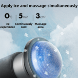 Darrahopens Health & Beauty > Massage & Relaxation > Massagers Black Gold Mini Hot Cold Massage Gun with10 Heads - 6 Intensity Dual Thermal Therapy Deep Muscle Reliever for Gym Fitness Recovery