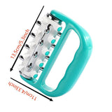 Darrahopens Health & Beauty > Massage & Relaxation > Massagers Blue Ergonomic Body Roller Massager - Handheld Deep Tissue Tool for Muscle Relief and Fascia Release