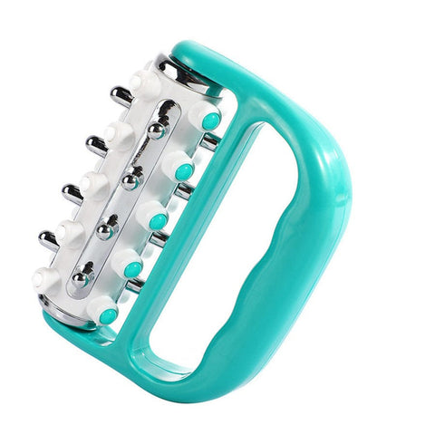 Darrahopens Health & Beauty > Massage & Relaxation > Massagers Blue Ergonomic Body Roller Massager - Handheld Deep Tissue Tool for Muscle Relief and Fascia Release