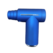 Darrahopens Health & Beauty > Massage & Relaxation > Massagers Blue Lightweight Mini Hot Cold Massage Gun with 6 Heads - 6 Intensity Dual Thermal Therapy Muscle Reliever for Portable Body Recovery