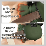 Darrahopens Health & Beauty > Massage & Relaxation > Massagers Compact 4D Bionic 10-Fingers Shoulder & Neck Massager - EMS Micro-current & Vibration Neck Reliever with 2-Level Red Light Heat