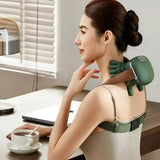 Darrahopens Health & Beauty > Massage & Relaxation > Massagers Compact 4D Bionic 10-Fingers Shoulder & Neck Massager - EMS Micro-current & Vibration Neck Reliever with 2-Level Red Light Heat