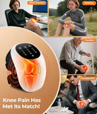 Darrahopens Health & Beauty > Massage & Relaxation > Massagers Cordless 360° Knee Massager with 1-Second Heat & Red Light Therapy: 3 Intensity Levels for Australian Athletes, Seniors & Active Adults