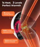 Darrahopens Health & Beauty > Massage & Relaxation > Massagers Cordless 360° Knee Massager with 1-Second Heat & Red Light Therapy: 3 Intensity Levels for Australian Athletes, Seniors & Active Adults