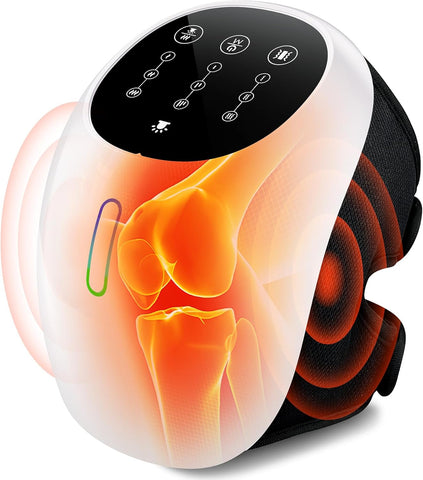 Darrahopens Health & Beauty > Massage & Relaxation > Massagers Cordless 360° Knee Massager with 1-Second Heat & Red Light Therapy: 3 Intensity Levels for Australian Athletes, Seniors & Active Adults