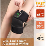 Darrahopens Health & Beauty > Massage & Relaxation > Massagers Cordless Heating Knee Pad With Massage Function - Black