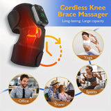 Darrahopens Health & Beauty > Massage & Relaxation > Massagers Cordless Heating Knee Pad With Massage Function - Black