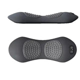 Darrahopens Health & Beauty > Massage & Relaxation > Massagers Dark Grey 3-in-1 Heated Back Stretcher with Vibration Massage & Traction Lift — Memory Foam Lumbar Support Cushion for Home Therapy and Pain Relief