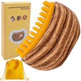 Darrahopens Health & Beauty > Massage & Relaxation > Massagers Dual-Sided Lymphatic Massage Brush: Silicone Boosts Circulation, Gua Sha Lifts, Wet & Dry Use, Essential Home Sculpting Tool(Deep wood grain)