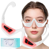 Darrahopens Health & Beauty > Massage & Relaxation > Massagers Eye Contour Beauty Goggles – Portable Anti-Aging Eye Massager with Vibration & Light Function, Lightweight Design for Wrinkle Reduction and Dark Circle Minimization – Ideal for Daily Skincare Routine (White)