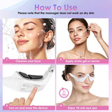 Darrahopens Health & Beauty > Massage & Relaxation > Massagers Eye Contour Beauty Goggles – Portable Anti-Aging Eye Massager with Vibration & Light Function, Lightweight Design for Wrinkle Reduction and Dark Circle Minimization – Ideal for Daily Skincare Routine (White)