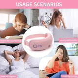 Darrahopens Health & Beauty > Massage & Relaxation > Massagers Eye Massager with Heat, Vibration and Warm Compress, Smart Sleeping Eyes Mask with Bluetooth Can Connect with Phone for Music,Gift for Mother's Day