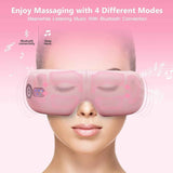 Darrahopens Health & Beauty > Massage & Relaxation > Massagers Eye Massager with Heat, Vibration and Warm Compress, Smart Sleeping Eyes Mask with Bluetooth Can Connect with Phone for Music,Gift for Mother's Day