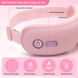 Darrahopens Health & Beauty > Massage & Relaxation > Massagers Eye Massager with Heat, Vibration and Warm Compress, Smart Sleeping Eyes Mask with Bluetooth Can Connect with Phone for Music,Gift for Mother's Day