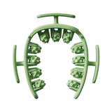 Darrahopens Health & Beauty > Massage & Relaxation > Massagers Green Multifunctional Ring Massage Roller with Detachable Handles - Dual Row 11 Wheel Manual Massager for Full Body Muscle Relief, 180 Degree Flexible Adjustable Width