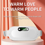 Darrahopens Health & Beauty > Massage & Relaxation > Massagers Green Portable USB Rechargeable Graphene Heating Waist Belt with Gift Box - 4 Modes Vibrating Abdominal Massager & 3 Levels Large Area Heating Therapy Pad for Women