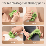 Darrahopens Health & Beauty > Massage & Relaxation > Massagers Green Removable Adjustable Wrap-Around Muscle Roller - 11-Wheel Deep Tissue Massager for Legs, Arms & Body