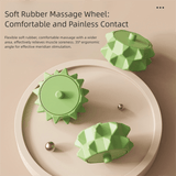 Darrahopens Health & Beauty > Massage & Relaxation > Massagers Green Removable Adjustable Wrap-Around Muscle Roller - 11-Wheel Deep Tissue Massager for Legs, Arms & Body
