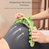 Darrahopens Health & Beauty > Massage & Relaxation > Massagers Green Removable Adjustable Wrap-Around Muscle Roller - 11-Wheel Deep Tissue Massager for Legs, Arms & Body