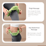 Darrahopens Health & Beauty > Massage & Relaxation > Massagers Green Removable Adjustable Wrap-Around Muscle Roller - 11-Wheel Deep Tissue Massager for Legs, Arms & Body