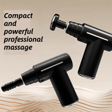 Darrahopens Health & Beauty > Massage & Relaxation > Massagers Grey Lightweight Mini Hot Cold Massage Gun with 6 Heads - 6 Intensity Dual Thermal Therapy Muscle Reliever for Portable Body Recovery