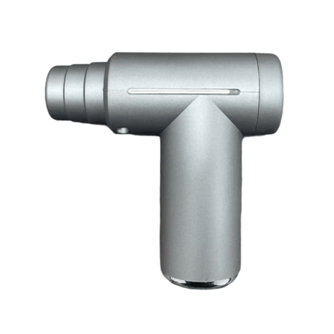 Darrahopens Health & Beauty > Massage & Relaxation > Massagers Grey Lightweight Mini Hot Cold Massage Gun with 6 Heads - 6 Intensity Dual Thermal Therapy Muscle Reliever for Portable Body Recovery
