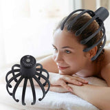 Darrahopens Health & Beauty > Massage & Relaxation > Massagers Head Scalp Massager Electric Octopus Claw Scalp Massage Tool Portable Muscle Relaxation Equipment -Black