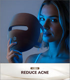Darrahopens Health & Beauty > Massage & Relaxation > Massagers High-Performance 3D LED Beauty Mask – 4 Light Modes, 328 LEDs, Wireless Operation, Adjustable Timer, Lightweight & Flexible Fit – Reveal Radiant Skin (Brown)