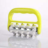 Darrahopens Health & Beauty > Massage & Relaxation > Massagers Light Green Ergonomic Body Roller Massager - Handheld Deep Tissue Tool for Muscle Relief and Fascia Release