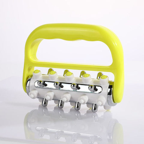 Darrahopens Health & Beauty > Massage & Relaxation > Massagers Light Green Ergonomic Body Roller Massager - Handheld Deep Tissue Tool for Muscle Relief and Fascia Release