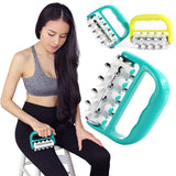 Darrahopens Health & Beauty > Massage & Relaxation > Massagers Light Green Ergonomic Body Roller Massager - Handheld Deep Tissue Tool for Muscle Relief and Fascia Release