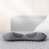 Darrahopens Health & Beauty > Massage & Relaxation > Massagers Light Grey 3-in-1 Heated Back Stretcher with Vibration Massage & Traction Lift — Memory Foam Lumbar Support Cushion for Home Therapy and Pain Relief
